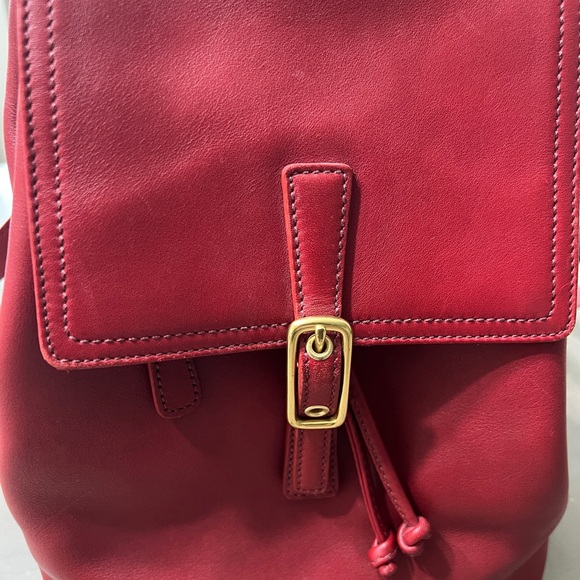 Coach 9858 Cherry Red Small Backpack Excellent Condition Vintage - Picture 2 of 8